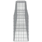 Paniers à gabions arqués 8 pcs 400x50x80/100 cm Fer galvanisé