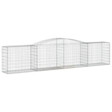 Paniers à gabions arqués 9 pcs 400x50x80/100 cm Fer galvanisé