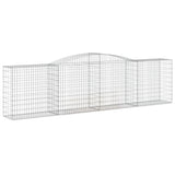 Paniers à gabions arqués 10 pcs 400x50x100/120 cm Fer galvanisé