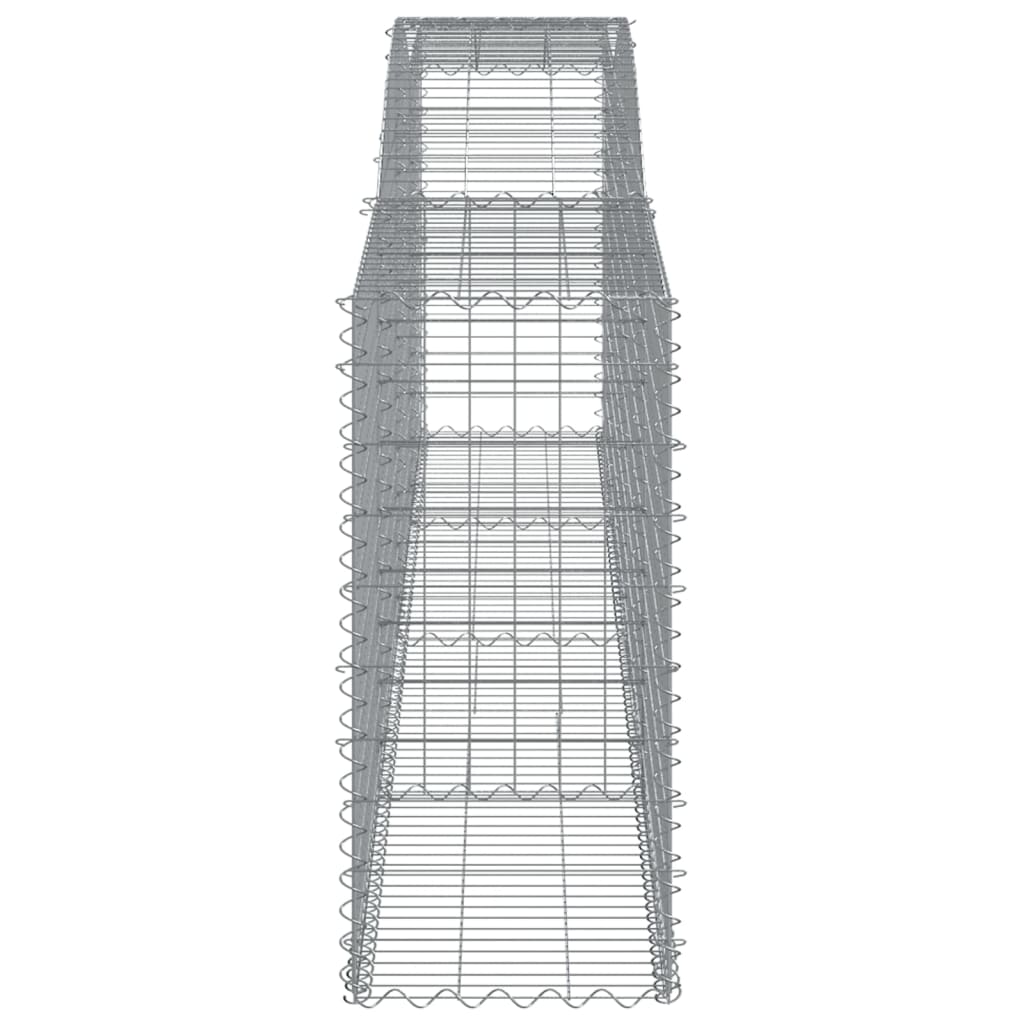 Paniers à gabions arqués 20 pcs 400x50x100/120 cm Fer galvanisé