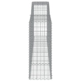 Paniers à gabions arqués 15 pcs 400x50x120/140 cm Fer galvanisé