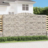 Arched Gabion Baskets 7 pcs 400x50x220/240 cm Galvanized Iron