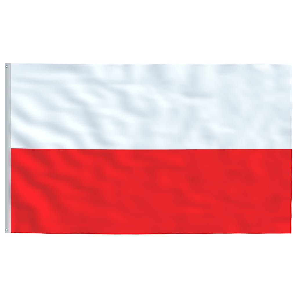 Drapeau de la Pologne et mât 6,23 m Aluminium