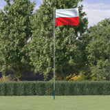 Drapeau de la Pologne et mât 6,23 m Aluminium