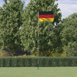 Drapeau de l'Allemagne et mât 5,55 m Aluminium