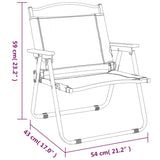 Campingstühle 2er-Set Grün 54x43x59 cm Oxford-Stoff