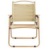 Campingstühle 2er-Set Beige 54x55x78 cm Oxford-Stoff