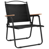 Chaises de camping lot de 2 Noir 54x55x78 cm Tissu Oxford