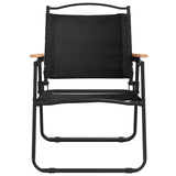 Chaises de camping lot de 2 Noir 54x55x78 cm Tissu Oxford