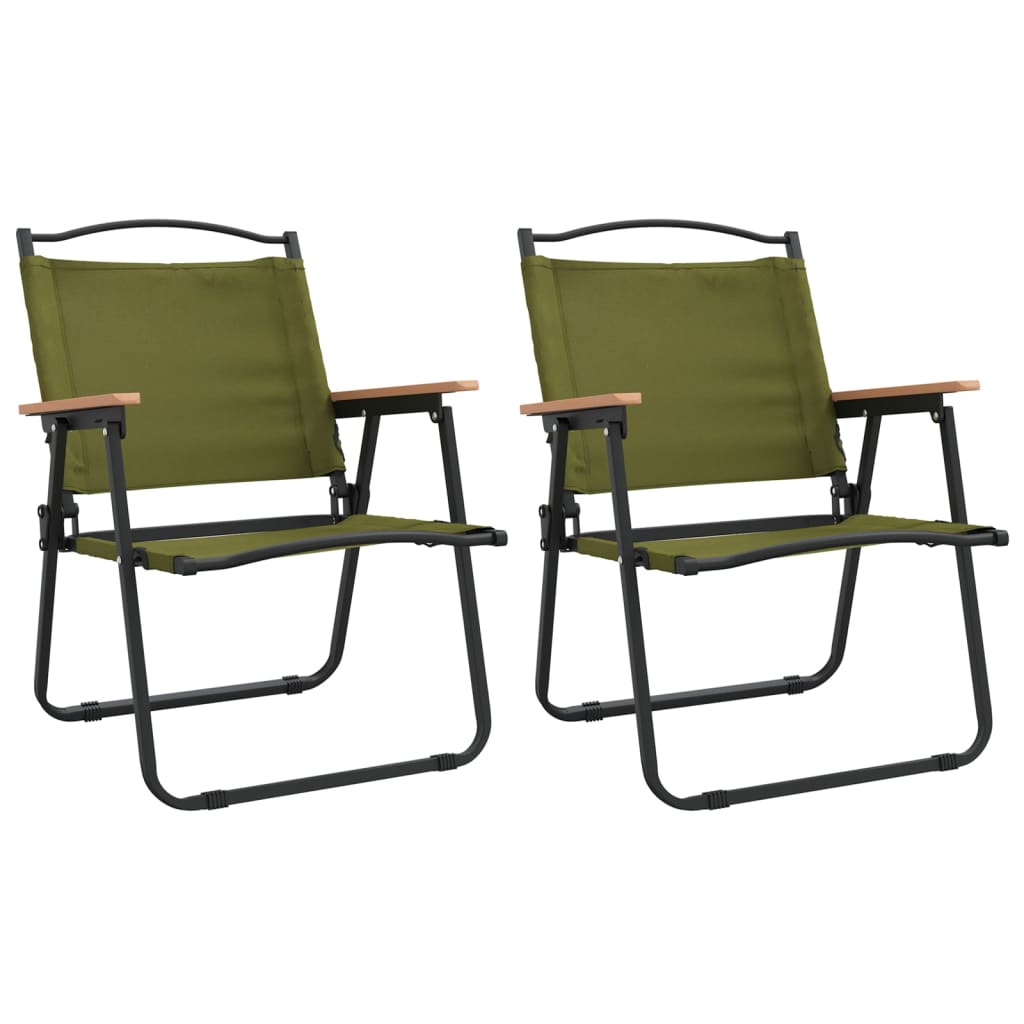 Chaises de camping lot de 2 Vert 54x55x78 cm Tissu Oxford