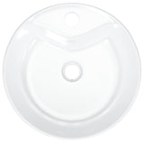 Lavabo blanc 40x14,5 cm céramique rond