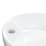 Lavabo blanc 40x14,5 cm céramique rond