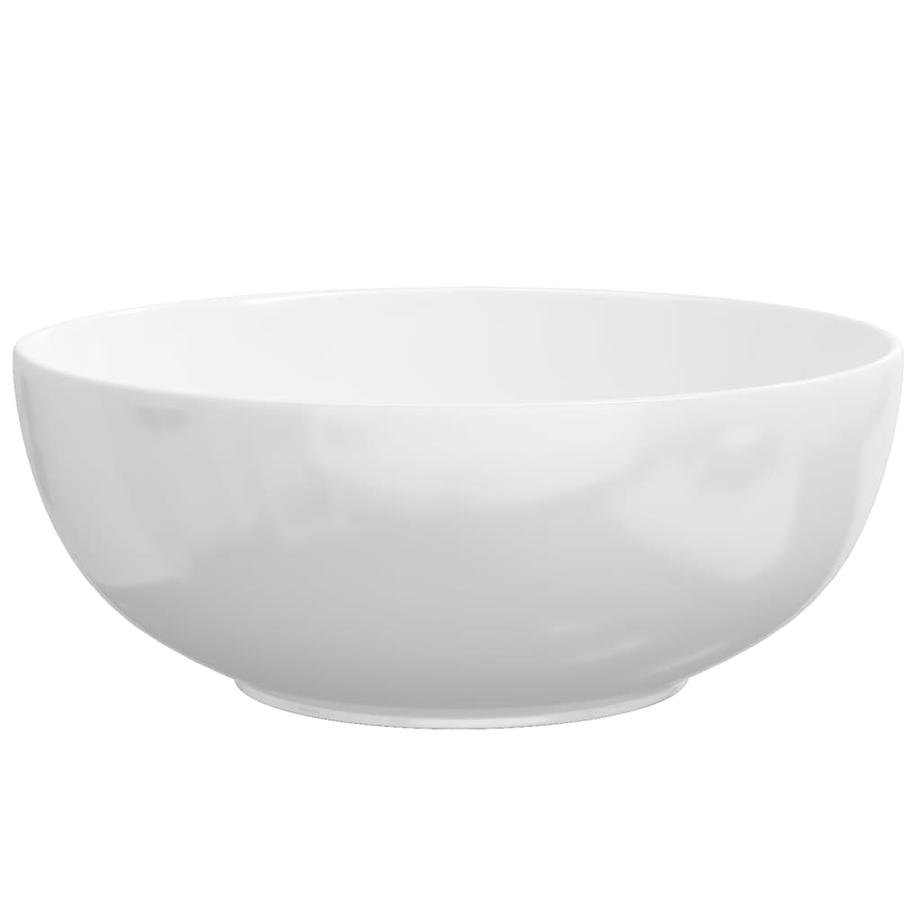 Lavabo blanc 44x17 cm céramique rond