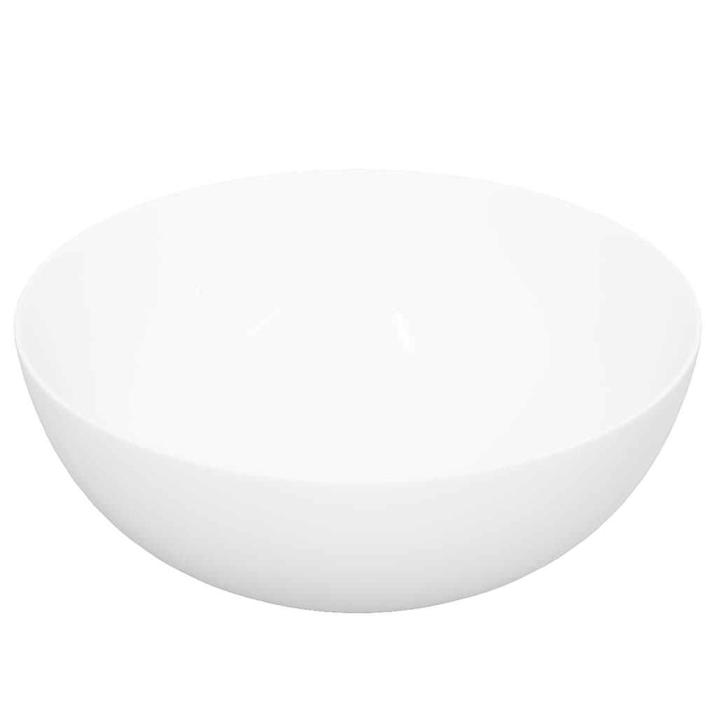 Lavabo blanc 36x15 cm céramique rond