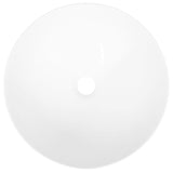 Lavabo blanc 36x15 cm céramique rond