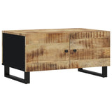 Table basse 80x50x40 cm Bois de manguier solide et d'ingénierie