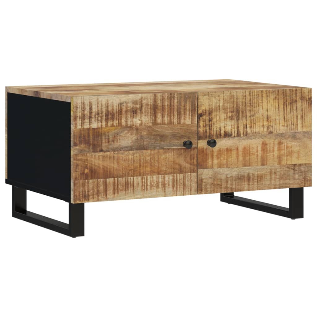 Table basse 80x50x40 cm Bois de manguier solide et d'ingénierie