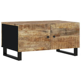 Table basse 80x50x40 cm Bois de manguier solide et d'ingénierie