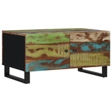 Couchtisch 80x50x40 cm Altholz und Holzwerkstoffe