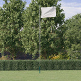 Silver Sectional Flagpole 6.23m Aluminum