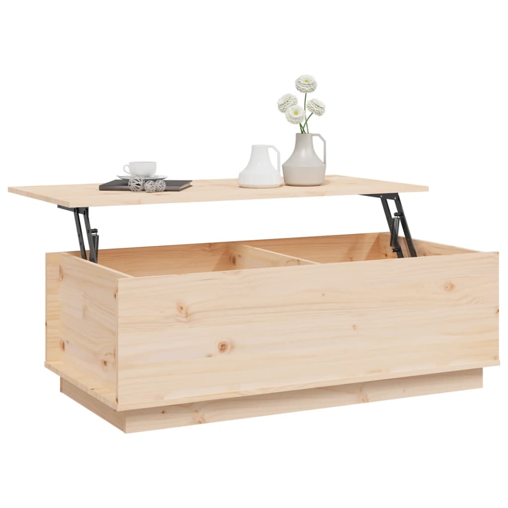 Table basse 100x50x35 cm Bois massif de pin