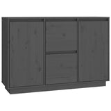 Grey Sideboard 111x34x75 cm Solid pine wood