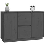 Grey Sideboard 111x34x75 cm Solid pine wood