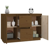 Buffet Marron miel 111x34x75 cm Bois massif de pin