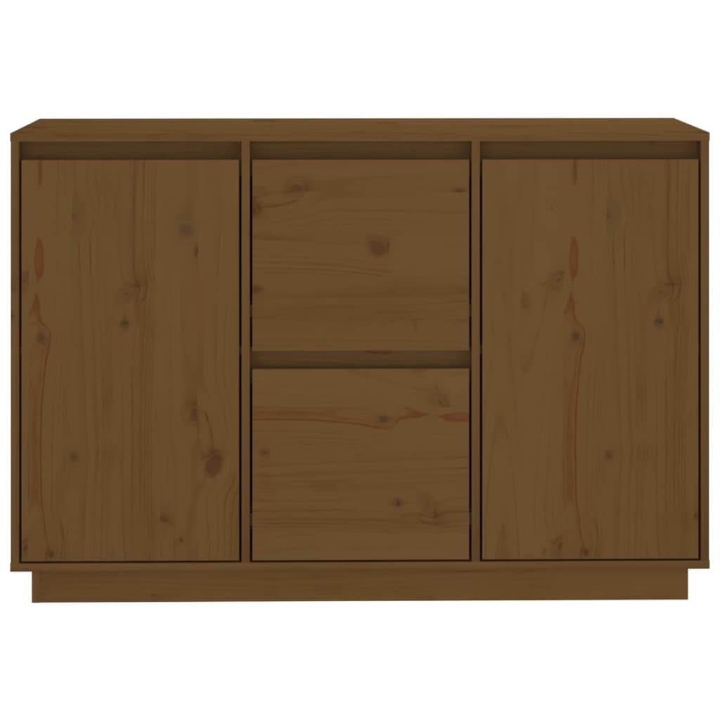 Buffet Marron miel 111x34x75 cm Bois massif de pin