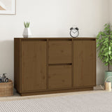 Buffet Marron miel 111x34x75 cm Bois massif de pin