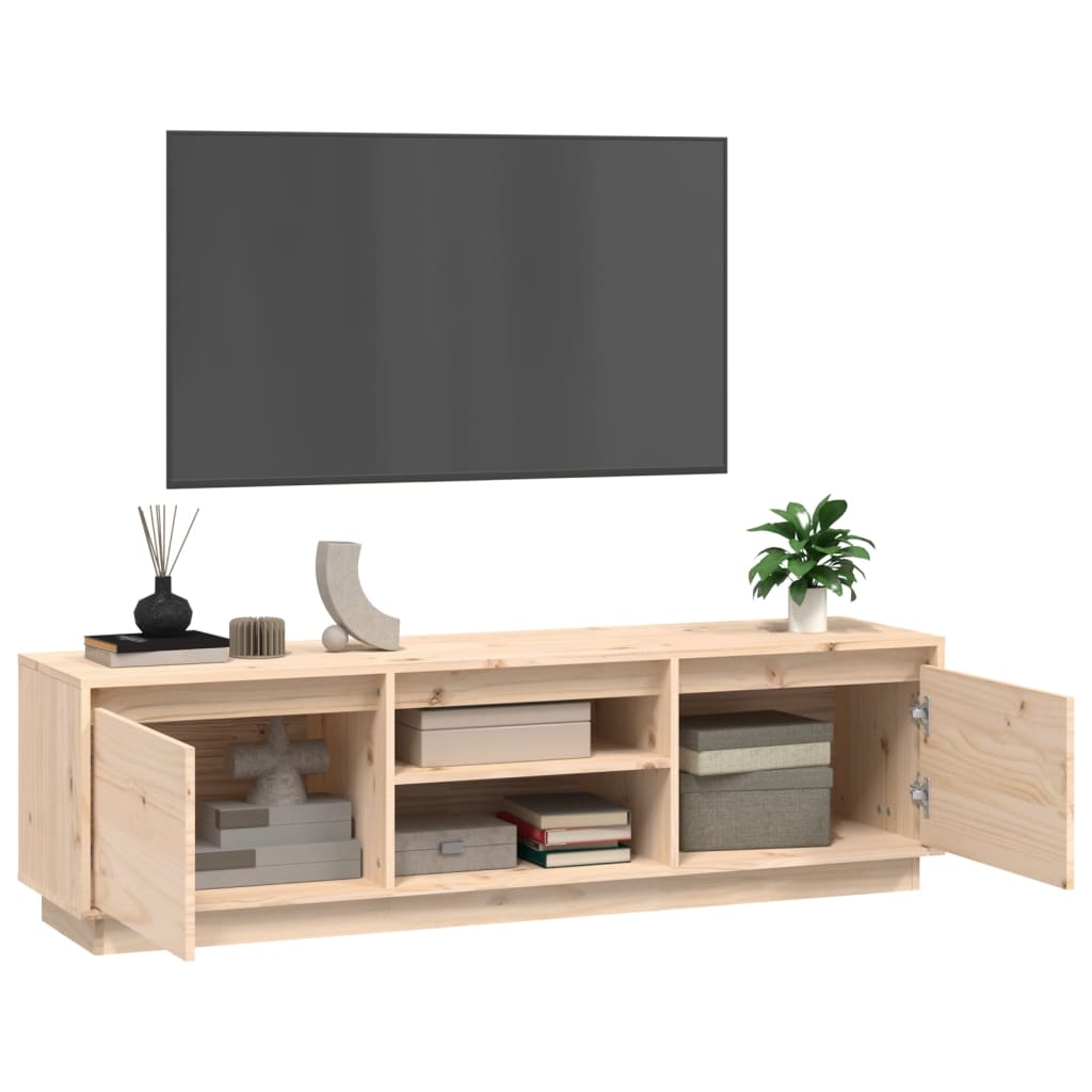 Meuble TV 140x35x40 cm Bois de pin massif