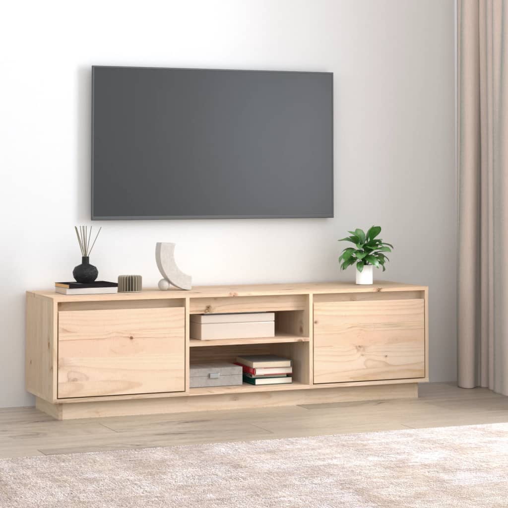 Meuble TV 140x35x40 cm Bois de pin massif