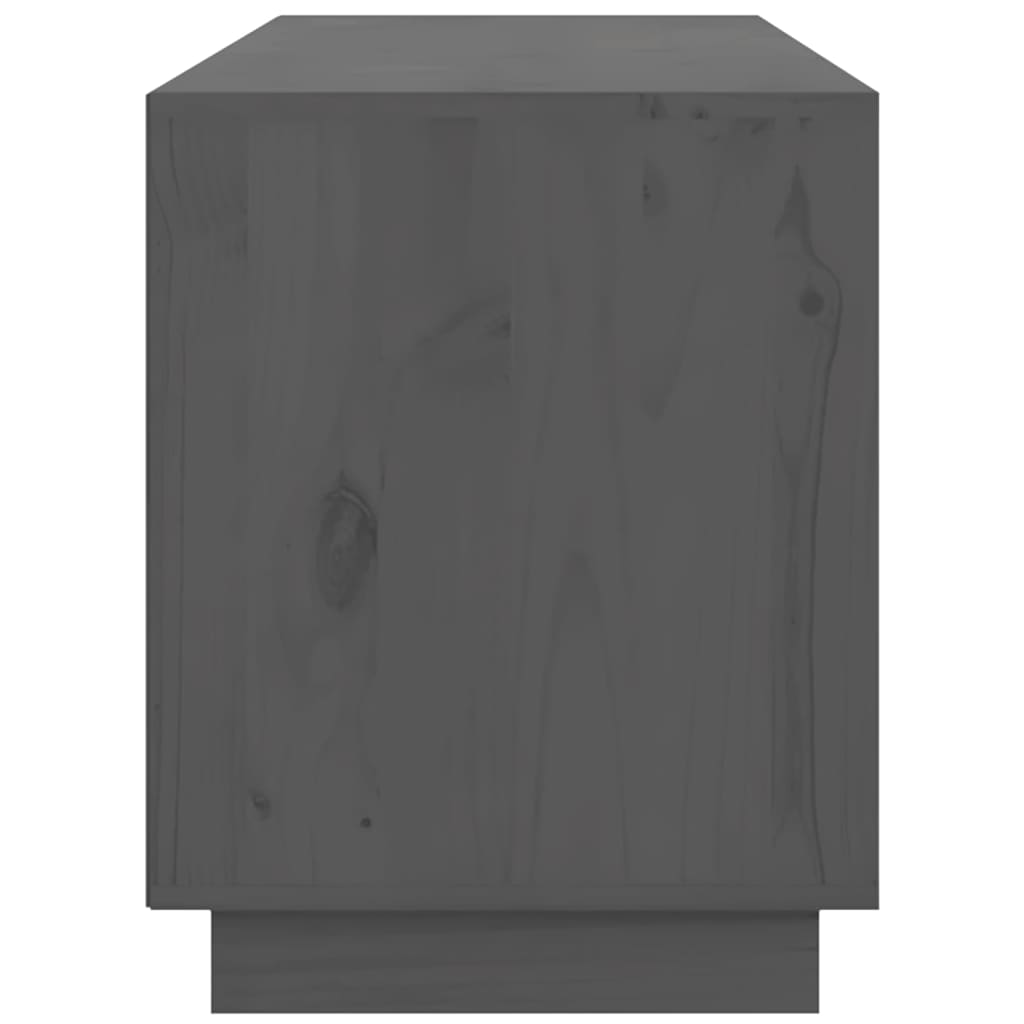 Meuble TV Gris 176x37x47,5 cm Bois de pin massif