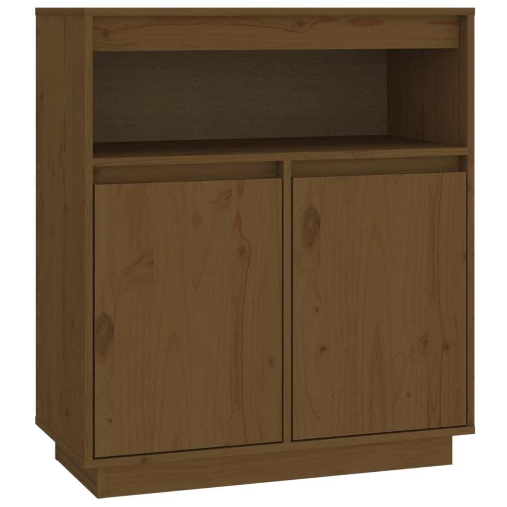 Honey Brown Sideboard 70x34x80 cm Solid Pine Wood