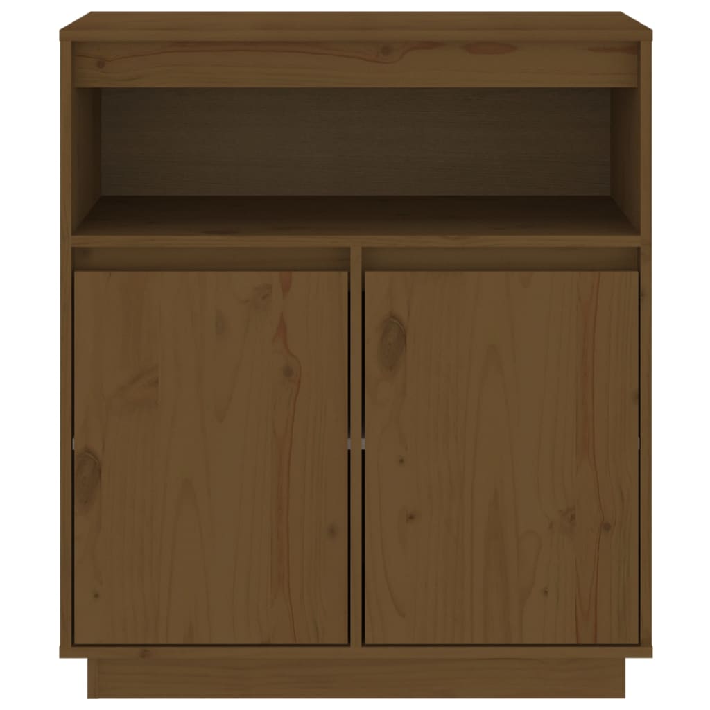 Honey Brown Sideboard 70x34x80 cm Solid Pine Wood