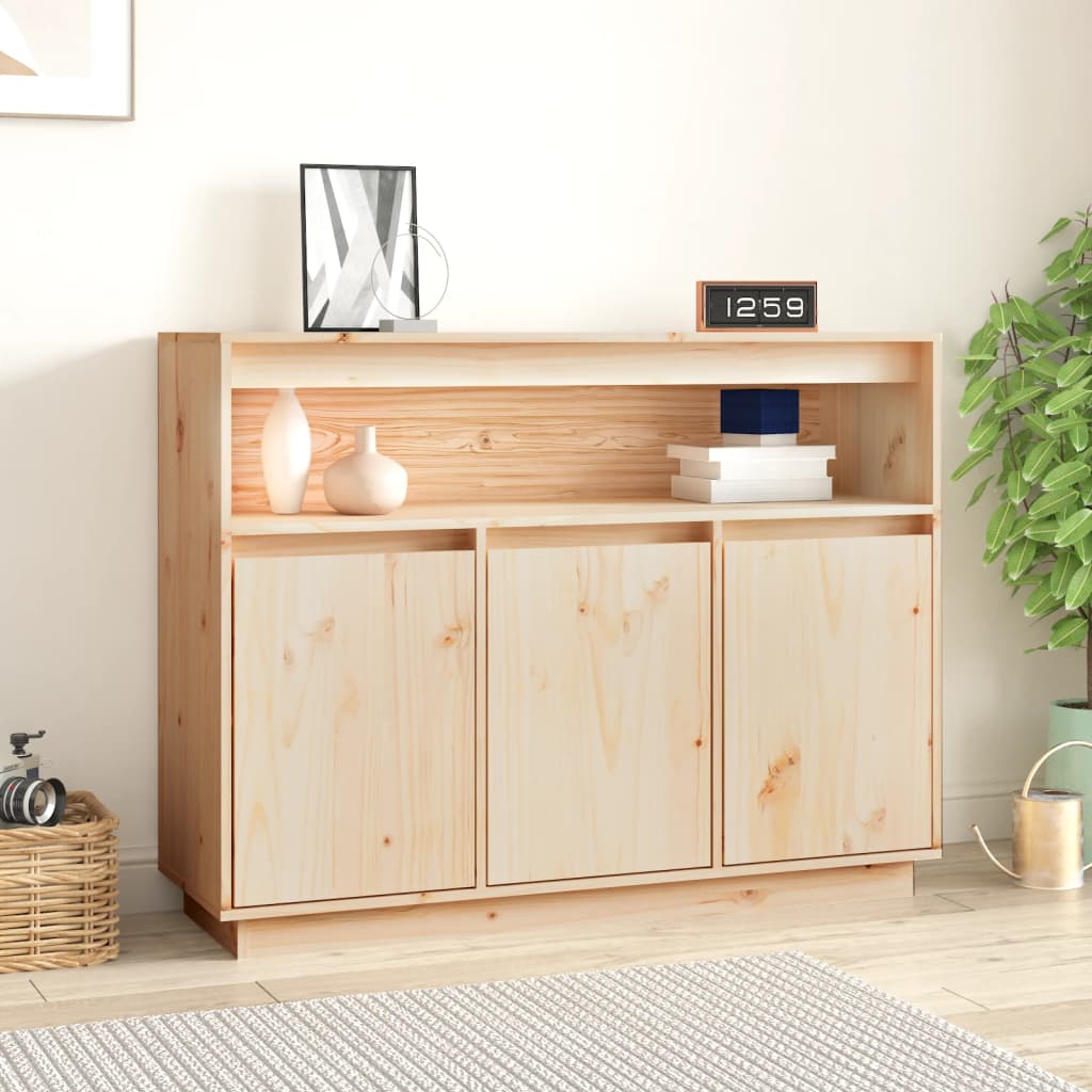 Sideboard 104,5x34x80 cm Massives Kiefernholz