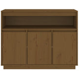 Buffet Marron miel 104,5x34x80 cm Bois massif de pin