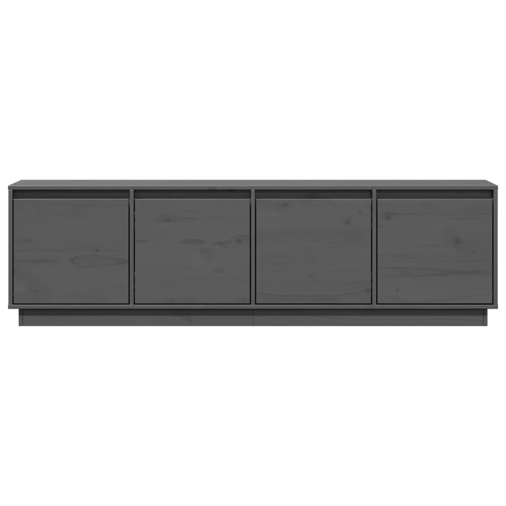 Meuble TV Gris 156x37x45 cm Bois de pin massif