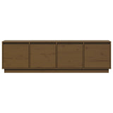 Meuble TV Marron miel 156x37x45 cm Bois de pin massif