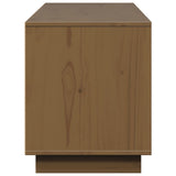 Meuble TV Marron miel 156x37x45 cm Bois de pin massif