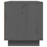 Meuble TV Gris 80x35x40,5 cm Bois de pin massif