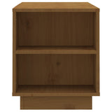 Meuble TV Marron miel 110x35x40,5 cm Bois de pin massif