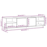 Meuble TV 156x40x40 cm Bois de pin massif