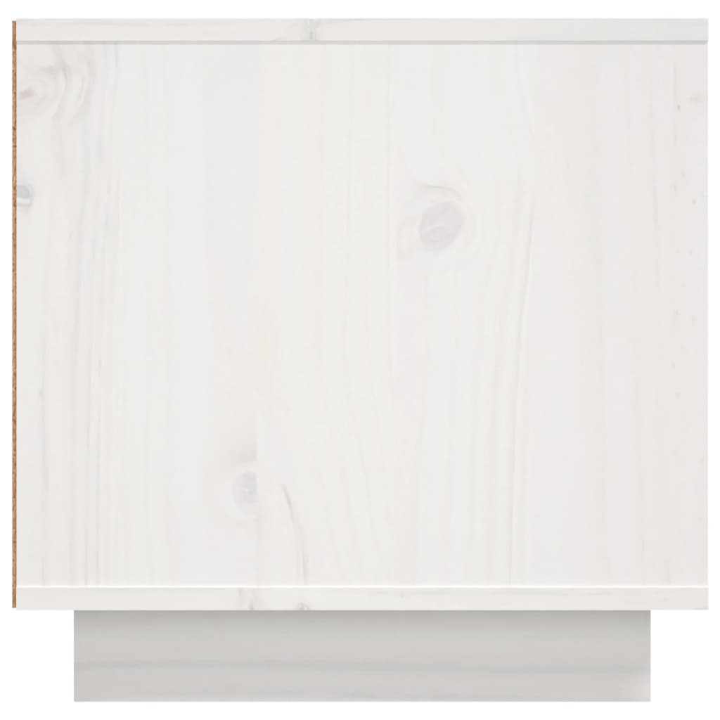 Meuble TV Blanc 156x40x40 cm Bois de pin massif