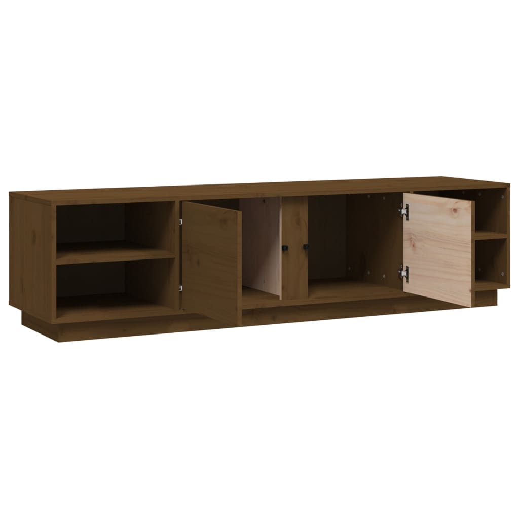 Honey Brown TV Cabinet 156x40x40 cm Solid Pine Wood