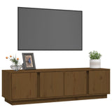 Meuble TV Marron miel 140x40x40 cm Bois de pin massif