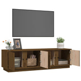 Meuble TV Marron miel 140x40x40 cm Bois de pin massif