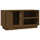 Meuble TV Marron miel 80x35x40,5 cm Bois de pin massif