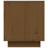 Meuble TV Marron miel 80x35x40,5 cm Bois de pin massif