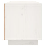 Meuble TV Blanc 80x35x40,5 cm Bois de pin massif